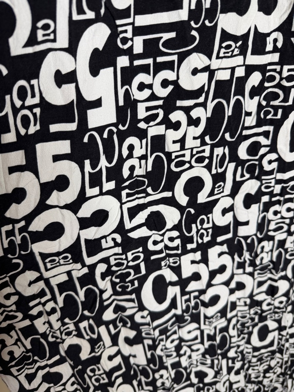 David Dart Black & White Graphic Block Maxi Dress - Picture 3 of 5